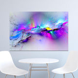 Abstract Unreal Pink Cloud Landscape Wall Art