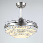 Invisible Luxury Crystal Ceiling Fan