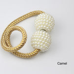 2Pcs Pearl Magnetic Curtain Holders