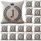 1Pcs Crown Letter Cover Pillow