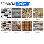 Wall Paper Brick Stone Pattern Waterproof Self-Adhesive