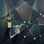 Self-Adhesive Modern Creative 3D Geometric Lines Golden Abstract