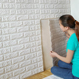 Foam 3D Brick Wall Decor Stickers