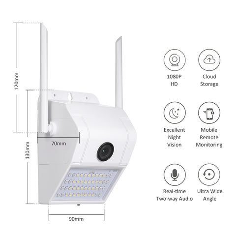 1080P WIFI Wireless Surveillance Outdoor Wall Light Webcam Security Camera
