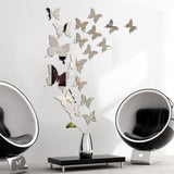 12Pcs 3D Butterfly Mirror Wall Sticker