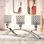 Crystal Candlestick Table Center