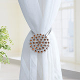 2Pcs Flowers Design Magnetic Curtain Curtain Holders