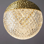 Round Ball Crystal Led Pendant Light