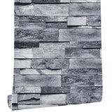Light Gray Brick Self Adhesive Stone Peel And Stick Wallpaper