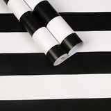 Black And White Stripes Self-Adhesive