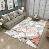 Hipoleargenic Marble Geometric Carpets