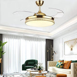 Modern Crystal Ceiling Fan Lamp