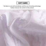 Solid Color Wave Patchwork White Duvet Cover