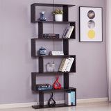 Modern S-Shaped Z-Shelf Style Bookshelf