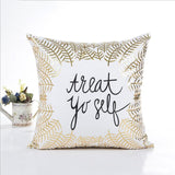 Gold Cover Pillow